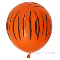 Hot Selling Kids Party Dekoration Zebra bedruckte Helium -Dschungel -Latexballon